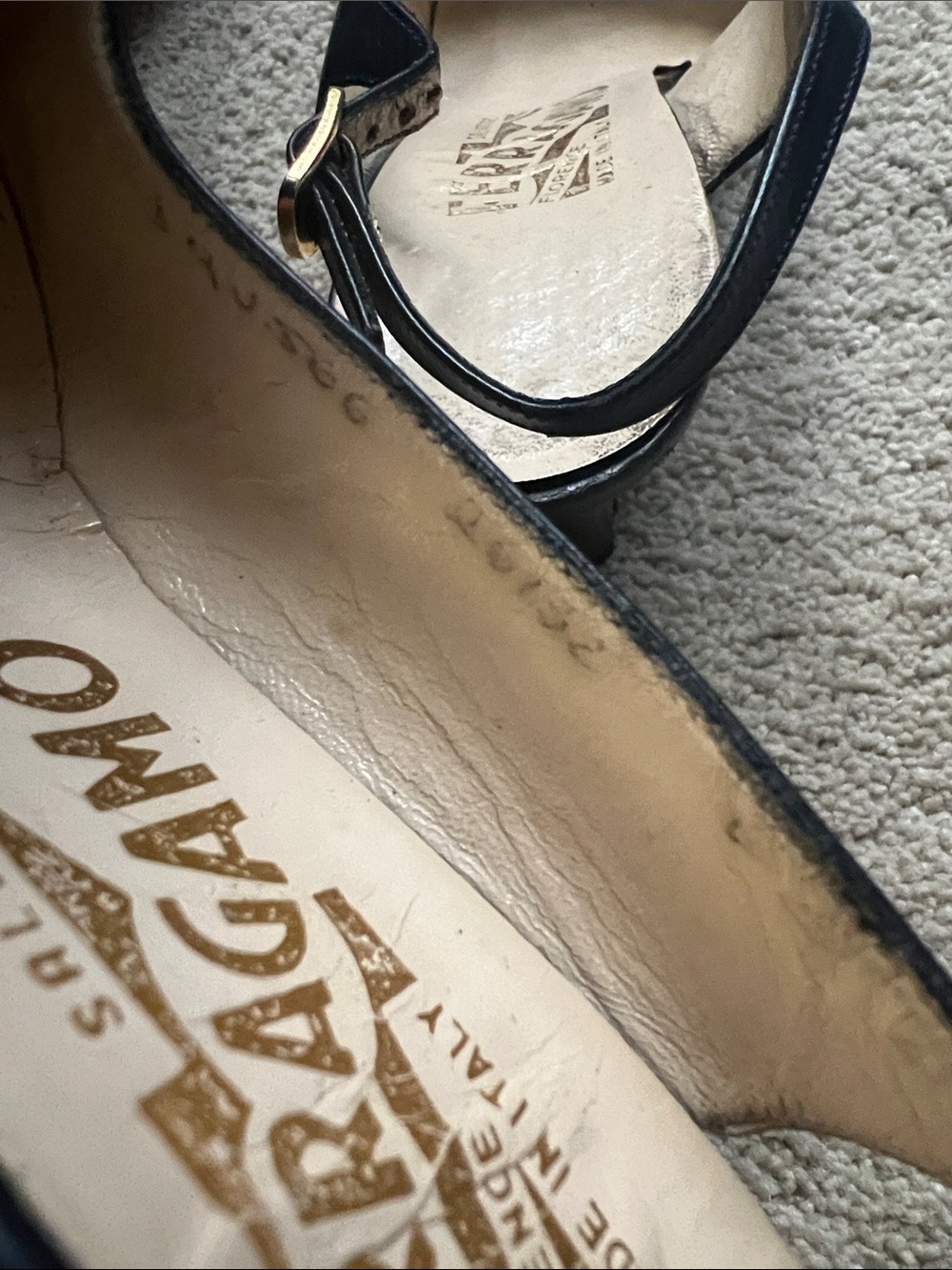 Salvatore Ferragamo Black and White Bow Slingback Heels - Picture 6 of 10